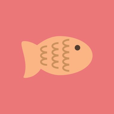 balık vektör illüstrasyonu, simge element arkaplanı