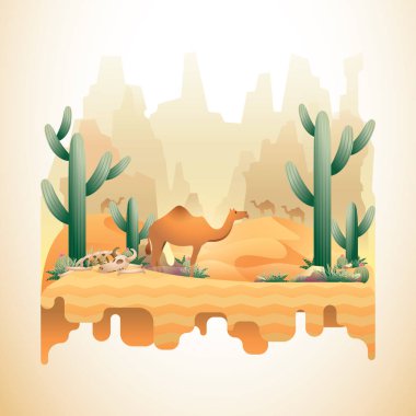 devenin yaratıcı vektör çizimi