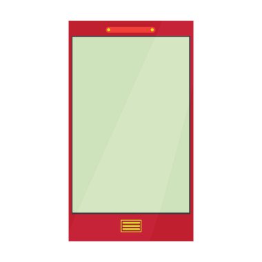 Kopya alanı için teknoloji ekranı, vektör illüstrasyonu, arayüz arkaplanı