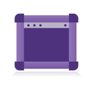 Simgeli basit biçimlendirilmiş pankart, vektör illüstrasyonu