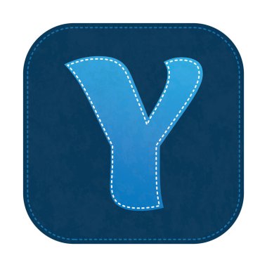 Renkli alfabe harfi izole edildi