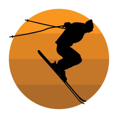 Sportif kişinin grafik vektör çizimi