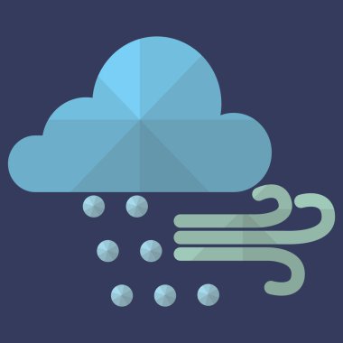 Hava durumu simgesi, vektör illüstrasyonu 