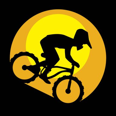 Grafik vektör illüstrasyonu, motorcu 