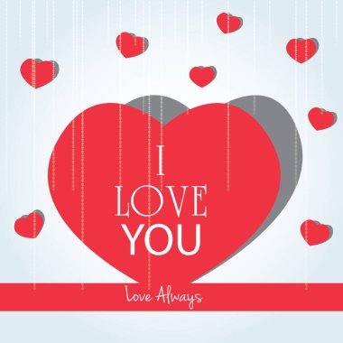 Aşk kartının modern grafik simgesi vektör illüstrasyonu