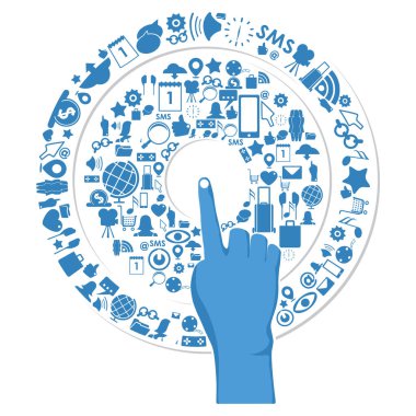 Basit grafik simgesi vektör illüstrasyonu 