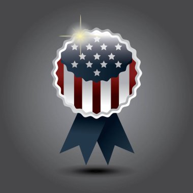 ABD etiketinin yaratıcı vektör illüstrasyonu