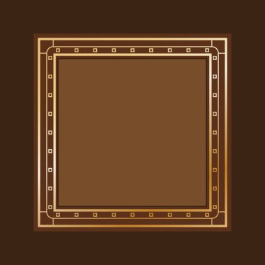 Simgeli basit biçimlendirilmiş pankart, vektör illüstrasyonu