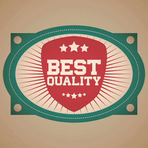 графическая векторная иллюстрация, винтажный бейдж 