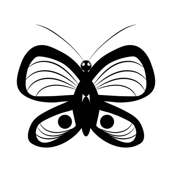 Ilustración Simple Vector Mariposa — Archivo Imágenes Vectoriales