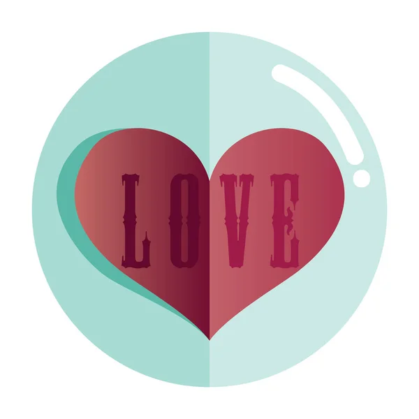 Графическая Векторная Иллюстрация Любовное Сердце Валентинка — стоковый вектор