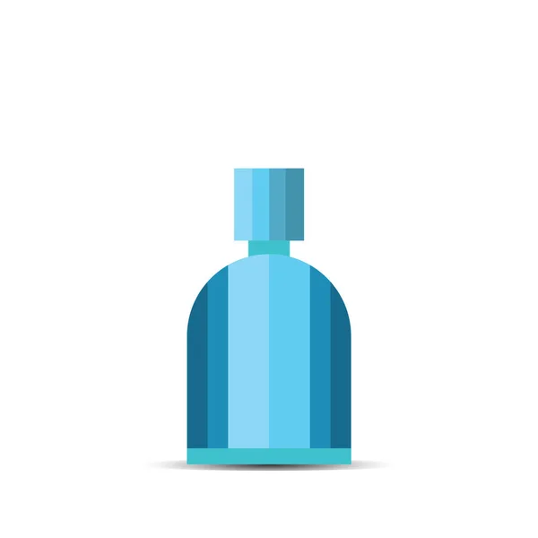 Vector Creativo Ilustración Botella Azul — Vector de stock
