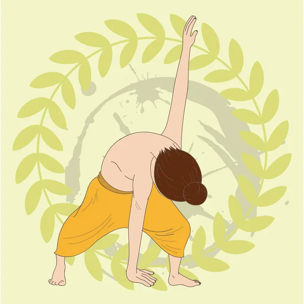 Modèle Yoga Médecine Santé — Image vectorielle