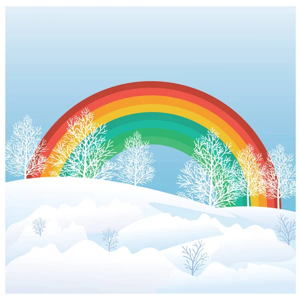 Regenbogen Hintergrund Vektorillustration — Stockvektor