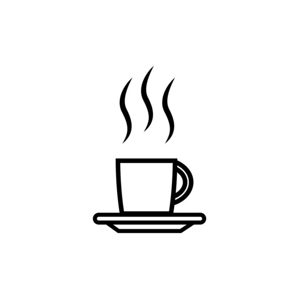 Illustrazione Vettoriale Del Caffè Sfondo Elemento Icona — Vettoriale Stock