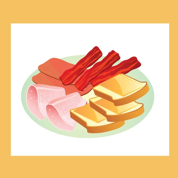 Moderne Grafisk Ikonvektorillustrasjon Frokost – stockvektor