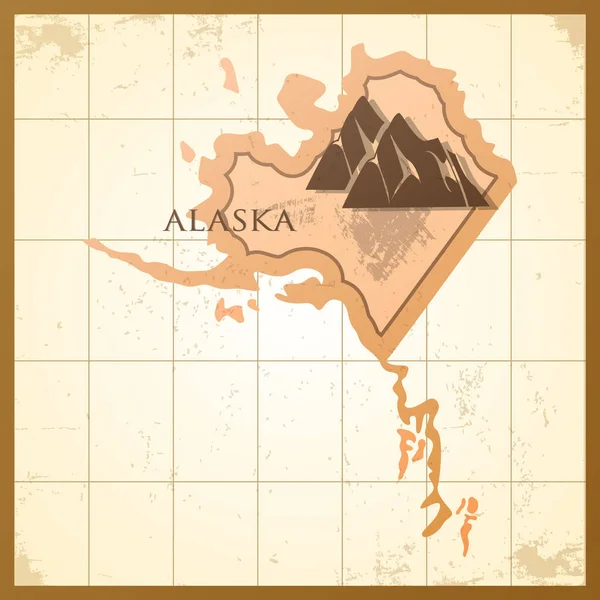 Alaska的创造性矢量说明 — 图库矢量图片