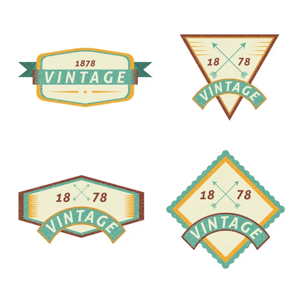 Illustration Vectorielle Graphique Badge Arrière Plan Vintage — Image vectorielle