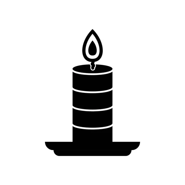 Свічка Векторна Ілюстрація Фон Елемента Піктограми — стоковий вектор