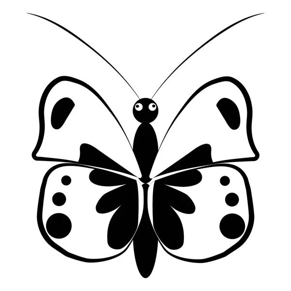 Illustration Vectorielle Papillon Simple — Image vectorielle