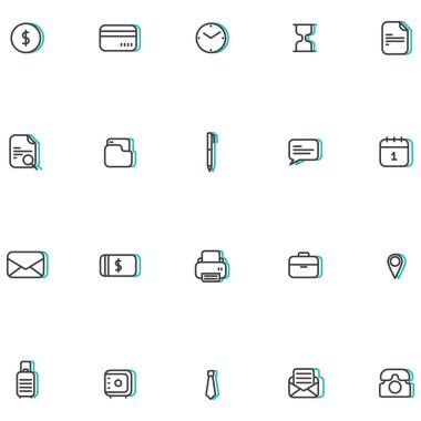 Simgelerin yaratıcı vektör illüstrasyonu