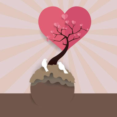 Renk arkaplanındaki vektör illüstrasyonu, simge ögesi