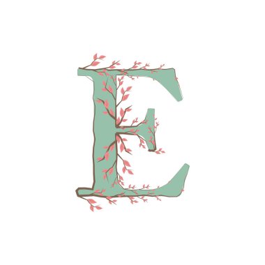 Beyaz arkaplanda izole edilmiş alfabe harfi 