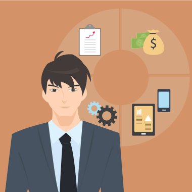 Vektör illüstrasyonu, simge ögesi arkaplanı