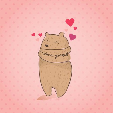 Stilize sancak aşkı konsepti, vektör illüstrasyonu