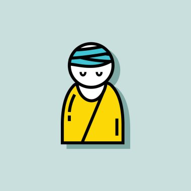 Web simgesi, yaratıcı grafik vektör illüstrasyonu