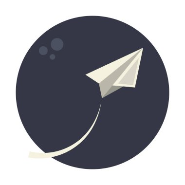 Kağıt düzlemin yaratıcı vektör illüstrasyonu