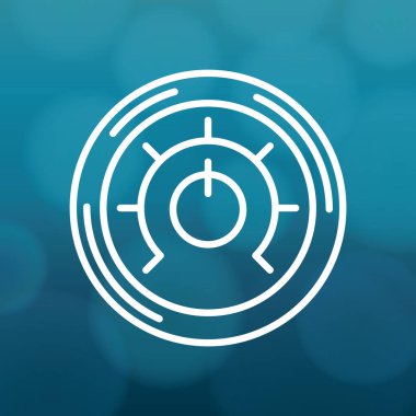 Basit grafik simgesi vektör illüstrasyonu