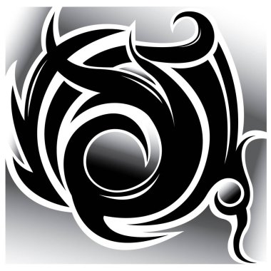 kabile dövme simgesi düz 