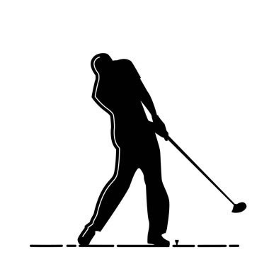golf vektörü illüstrasyonu, simge ögesi arkaplanı
