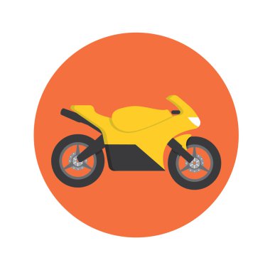 Motosikletin modern grafik çizimi