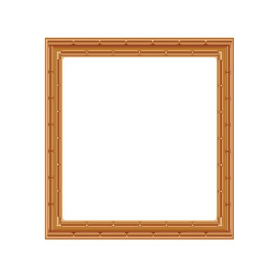 Beyaz arkaplanda boş çerçeve. vektör illüstrasyonu