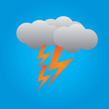 Hava durumu simgesi, vektör illüstrasyonu 