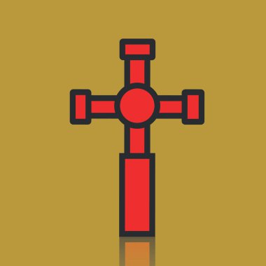 Basit grafik simgesi vektör illüstrasyonu 