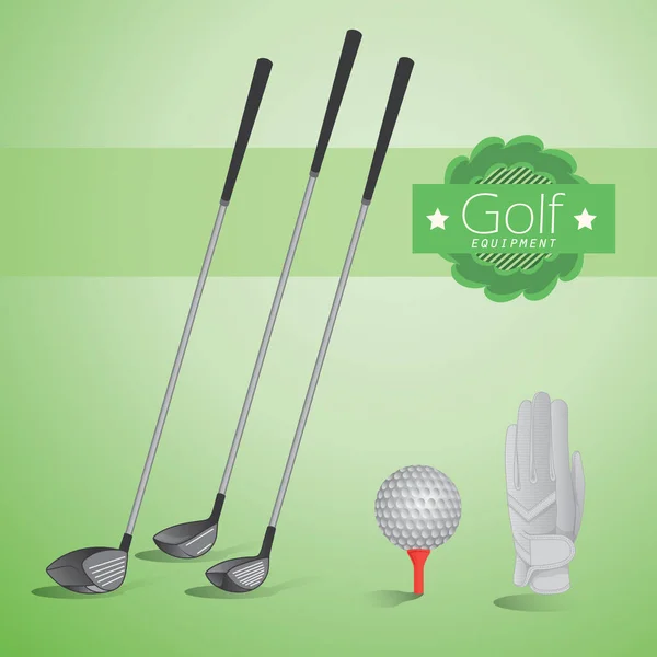 Icono Golf Vector Ilustración — Vector de stock