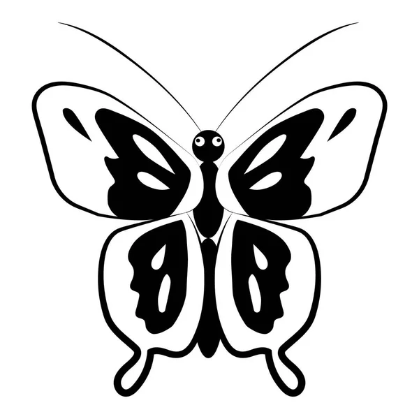Einfache Schmetterlingsvektorillustration — Stockvektor