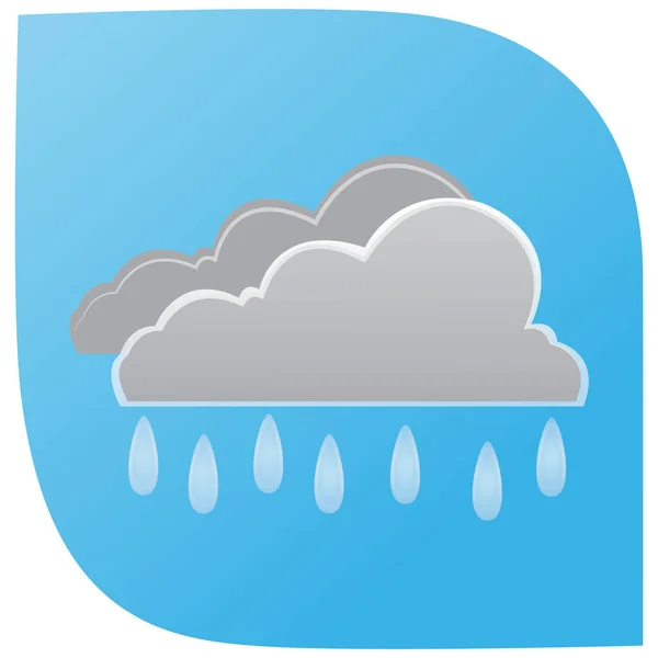 Σύννεφα Διανυσματική Απεικόνιση Εικονίδιο Στοιχείο Φόντο — Διανυσματικό Αρχείο