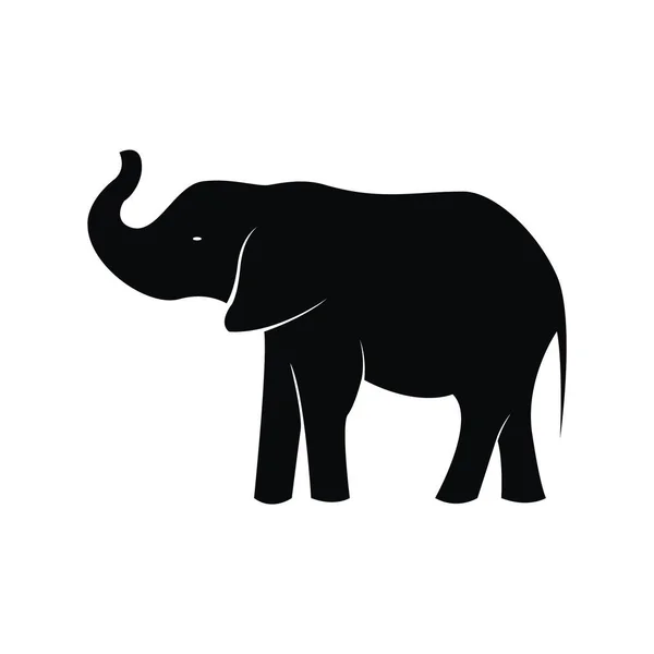 Modern Graphic Icon Vector Illustration Elephant — Stock Vector