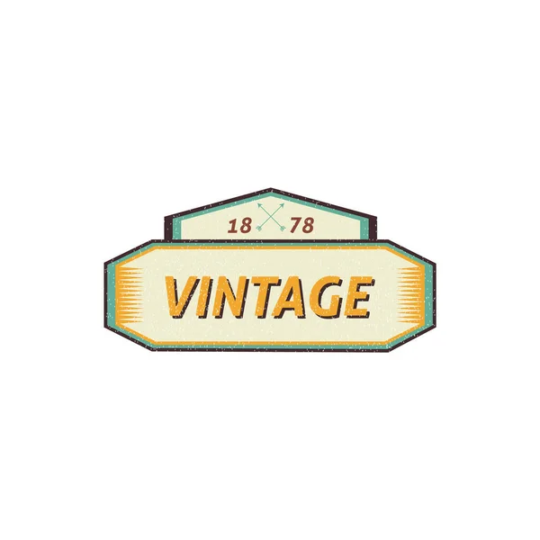 Ilustración Vector Gráfico Insignia Fondo Vintage — Vector de stock