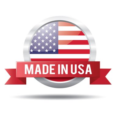 ABD işaretiyle üretilmiş, vektör illüstrasyonu