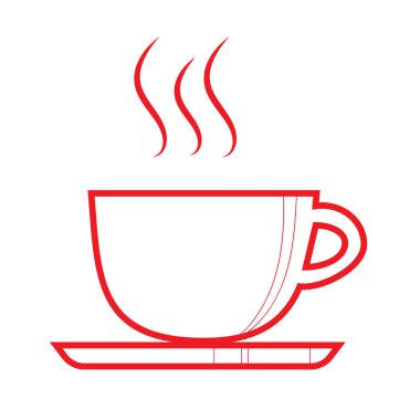 kahve vektörü illüstrasyonu, simge ögesi arkaplanı