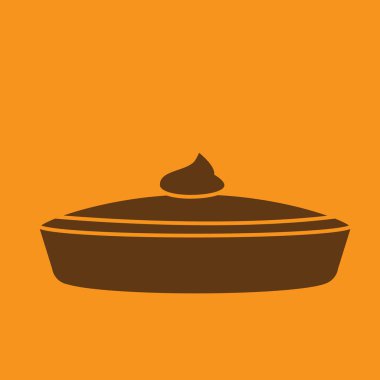 Renk arkaplanındaki vektör illüstrasyonu, simge ögesi