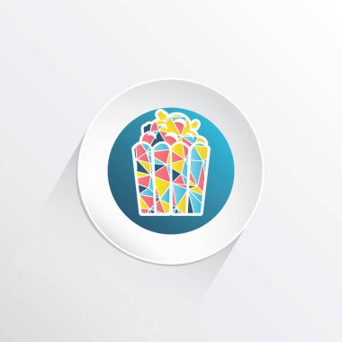 Vektör illüstrasyonu, simge ögesi arkaplanı