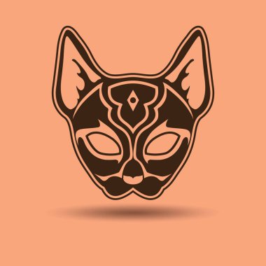 Simgeli basit biçimlendirilmiş pankart, vektör illüstrasyonu