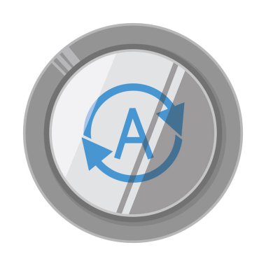  düğme simgesi, vektör çizimi 