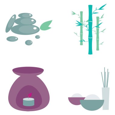 Spa 'nın modern grafik vektör çizimi